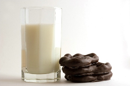Milk and chocolate