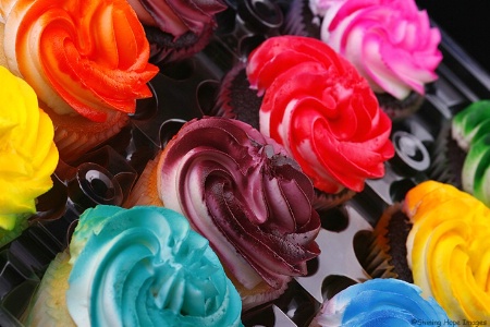 ~Rainbow Cupcakes~