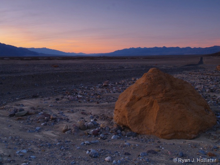 Death Valley Sunset from Gower Gulch Alluvial Fan