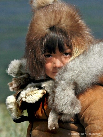 Inuit Girl In Furs