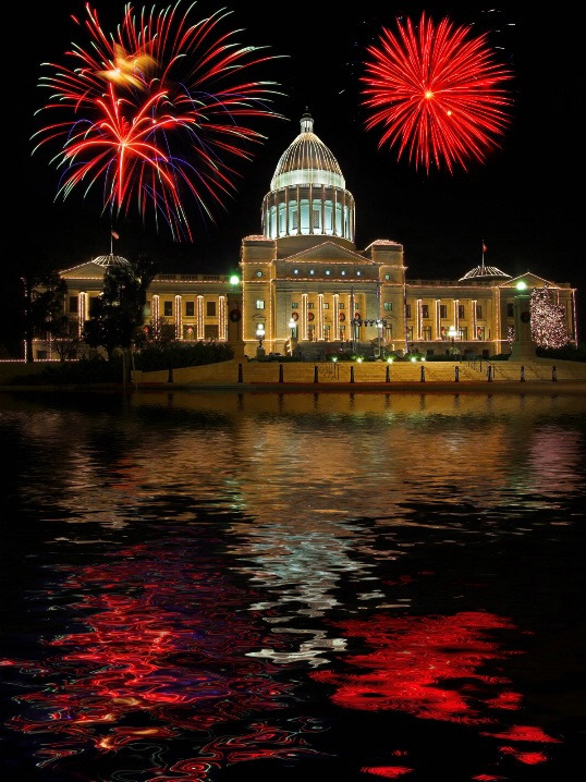 Firework Reflections