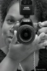me in black and w...