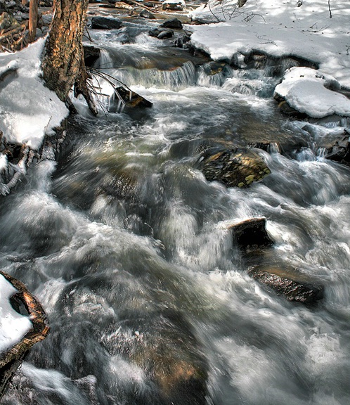 Poconos Creek in Winter