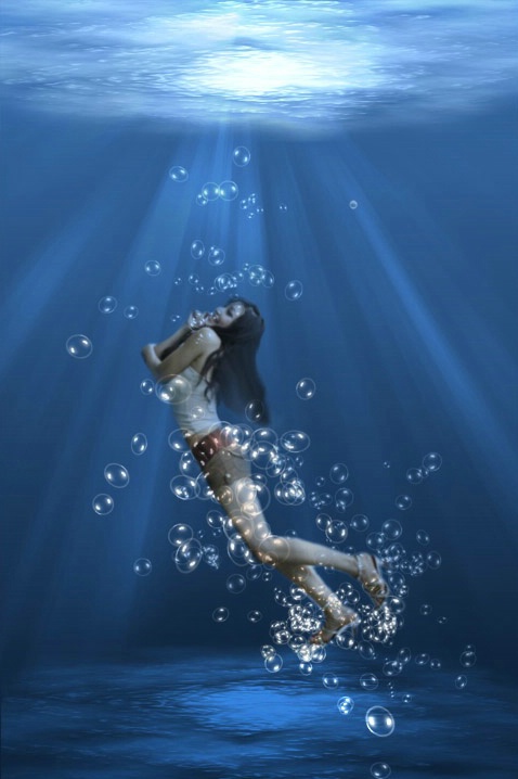 under water nymph