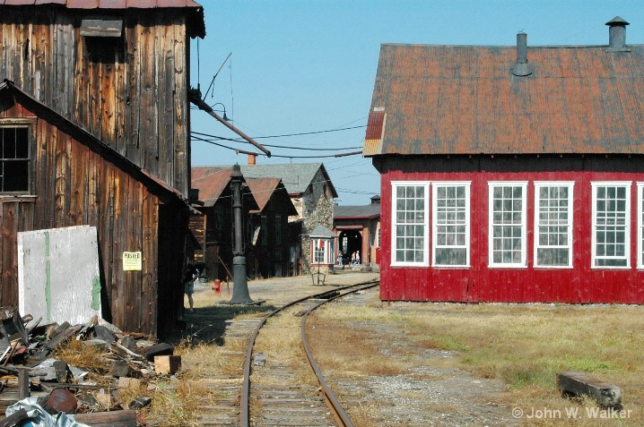 Back View of a Railroad Yard