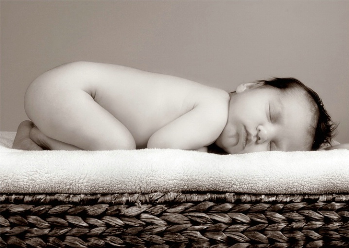 Baby on a Basket