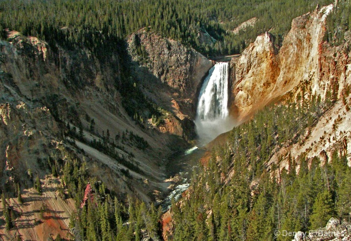 Yellowstone, Lower Falls - ID: 5890742 © Denny E. Barnes