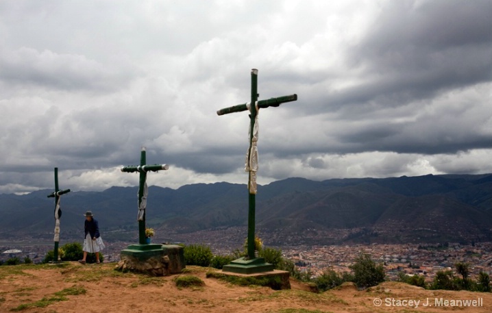 Crosses overlooking Cusco, Peru next to Christos - ID: 5893314 © Stacey J. Meanwell