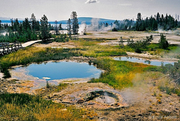 BLUE Funnel Spring at Yellowstone - ID: 5959279 © Emile Abbott