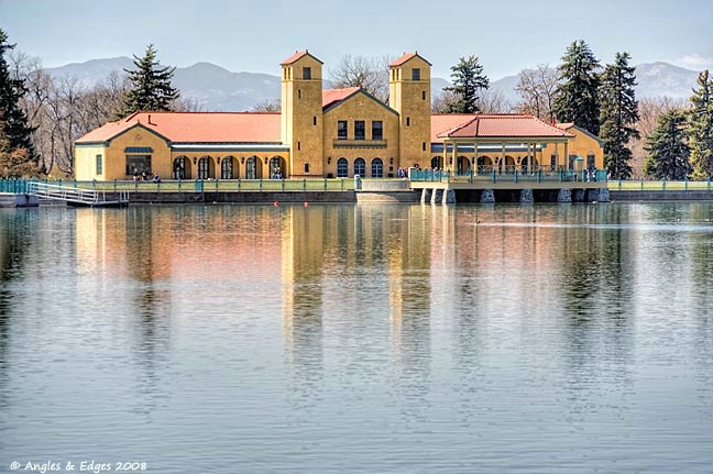 Boathouse on Ferril Lake