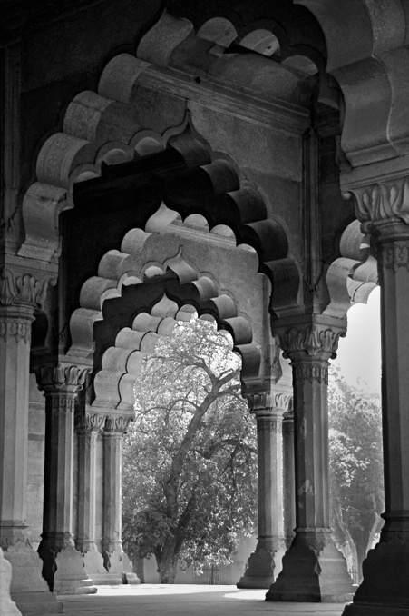 red-fort-columns