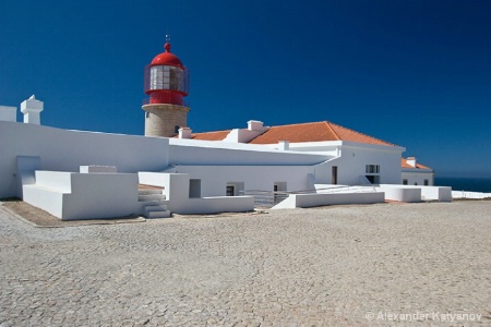 Lighthouse at the world's end. Portugal