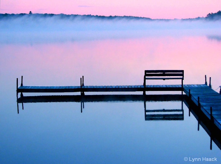 Morning Mist Rising on Lost Lake