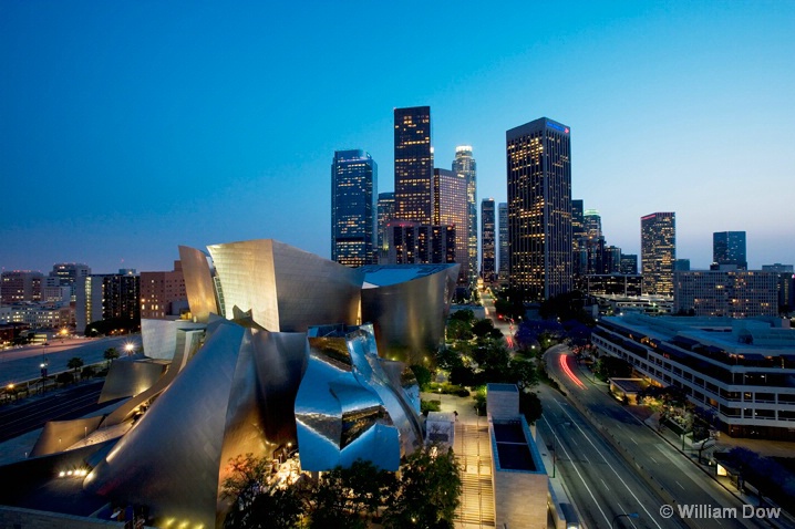 LA Disney Concert Hall Skyline - ID: 6162010 © William Dow