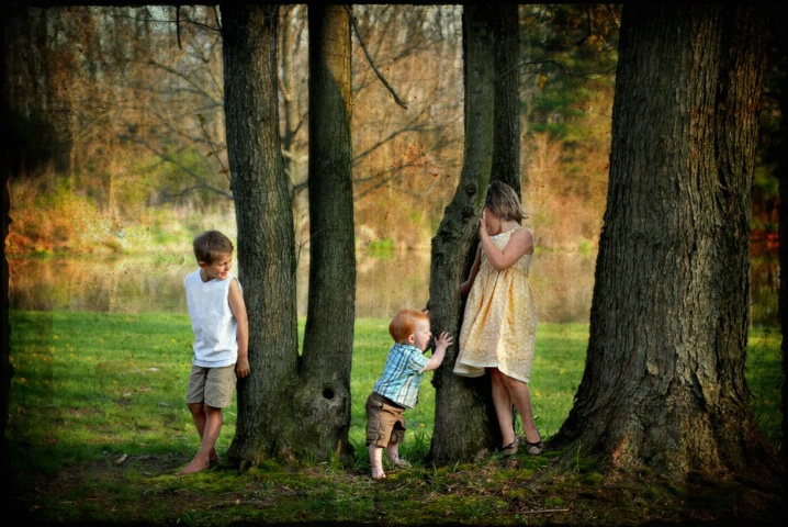 Siblings At Play