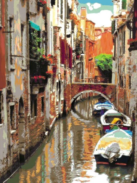 Venetian Canal - Painted - ID: 6186283 © Mike D. Perez