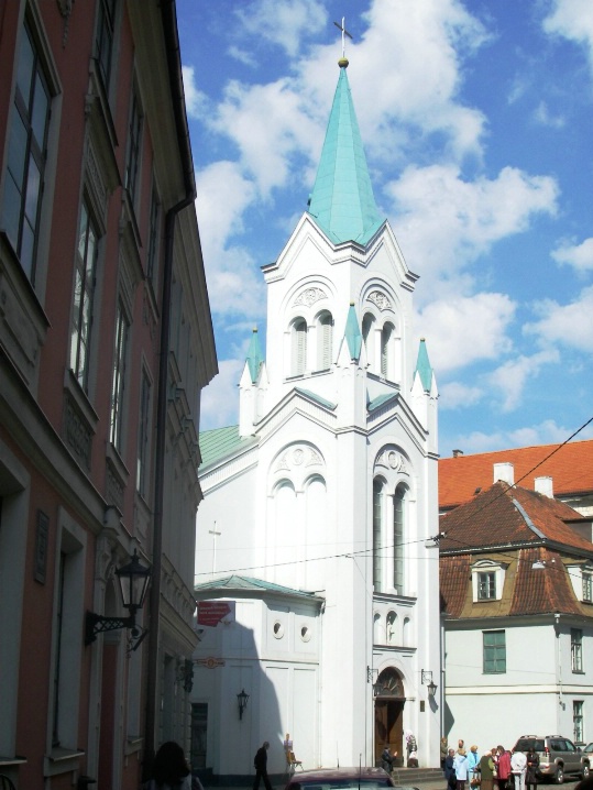 A white church