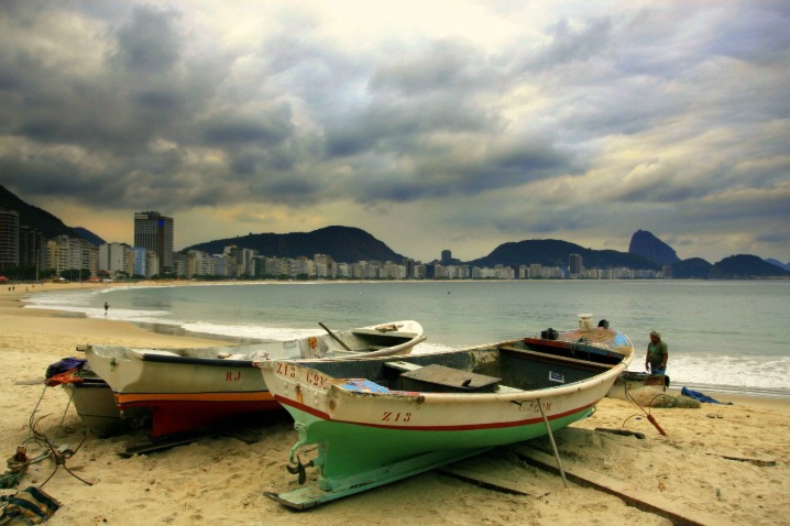 Tropical storm in Copacabana