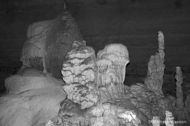 Caverns Black and White