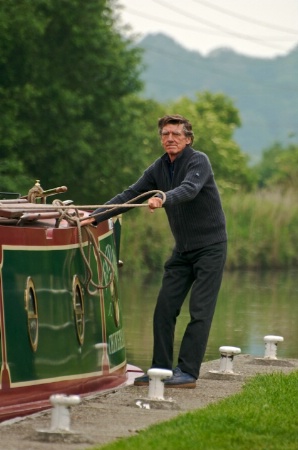 Man on Barge