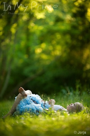 laying in the grass