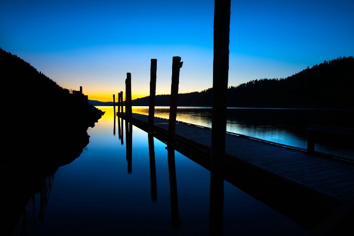 Sunset at the dock