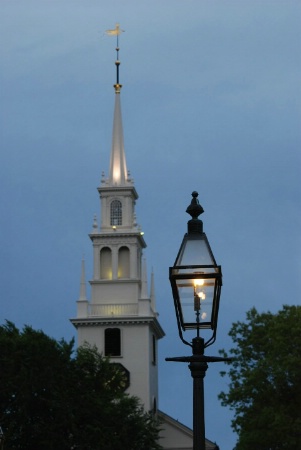 Trinity Church with lamp