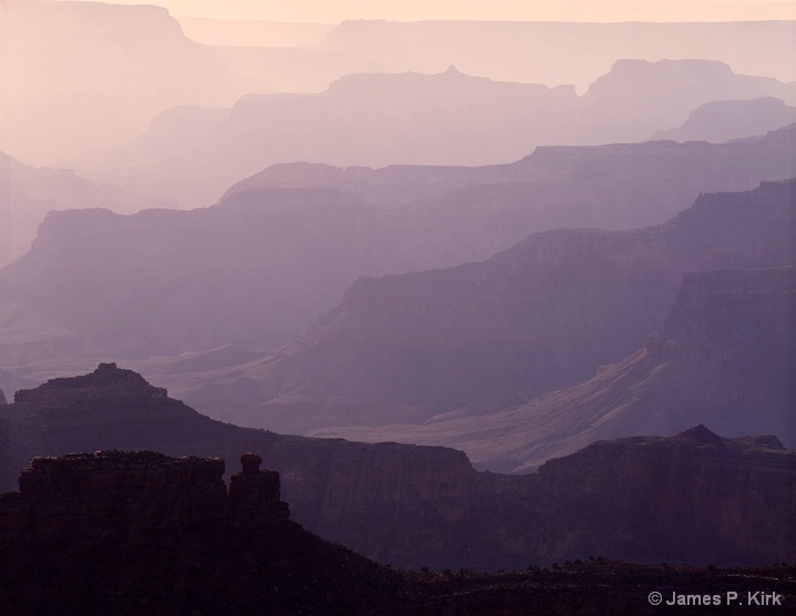 Smoky Sunset Grand Canyon