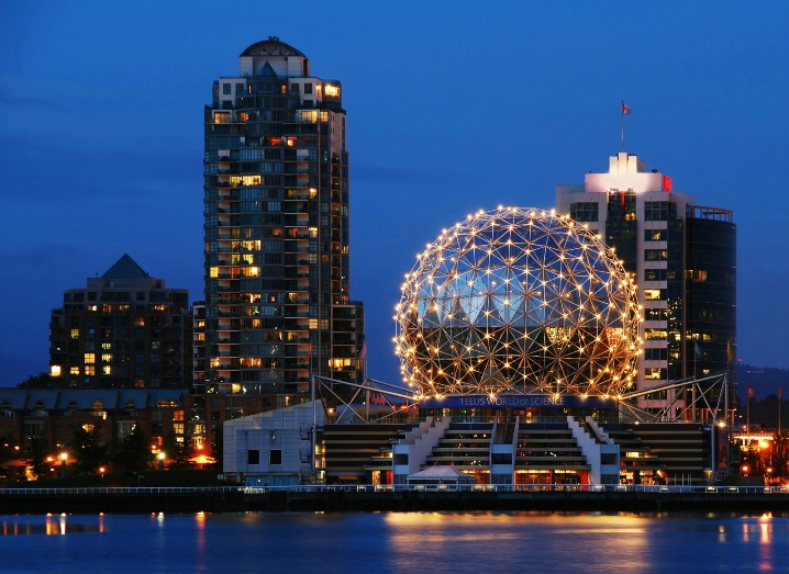 Science world from Coopers park Vancouver