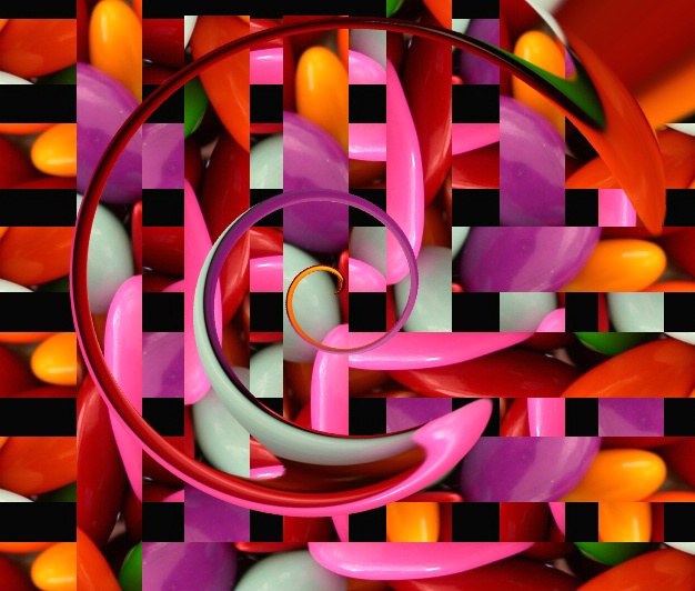 pink and orange abstract
