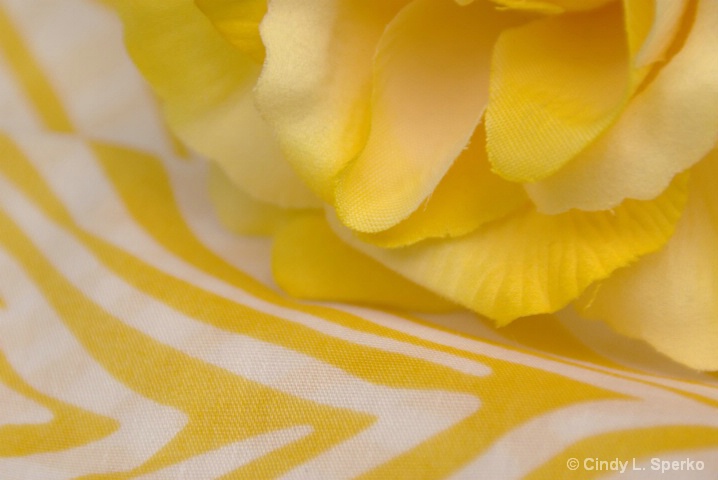 Yellow & white abstract