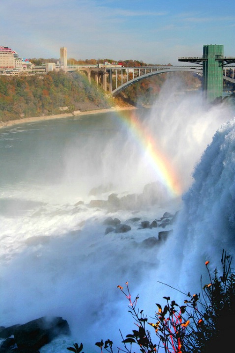 Rainbow over the falls