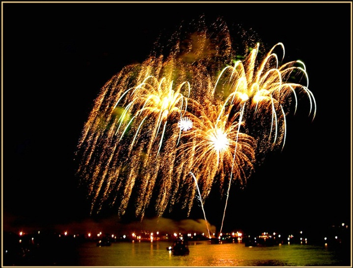 Fireworks Over The Waterway