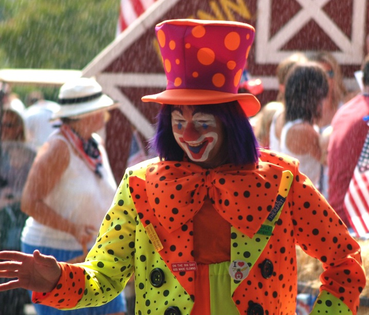 What's a parade without a clown?