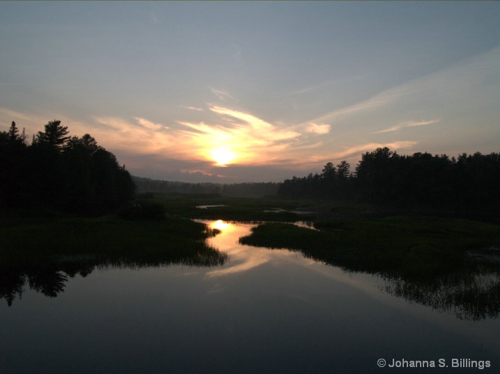 Moose River Sunset - ID: 6515062 © Johanna S. Billings