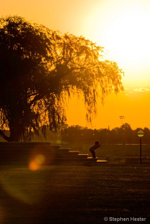 Child at Sunset