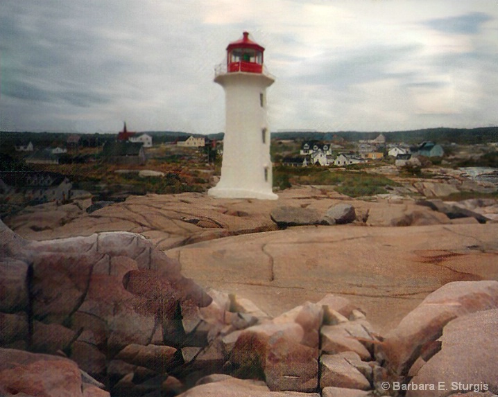 Watercolor of  Peggy's Cove