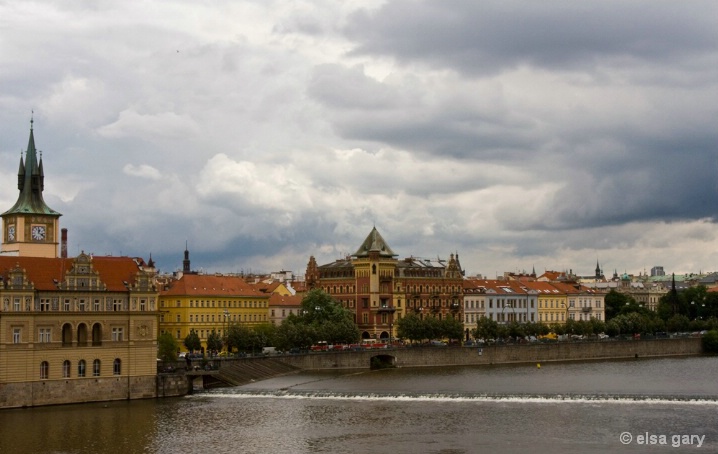 Prague: Old Town seen from Charles Bridge