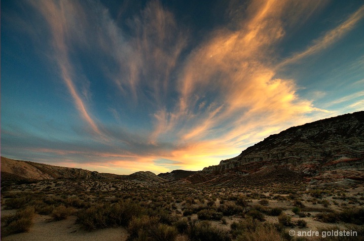 Sunset at Red Rock Canyon State Park