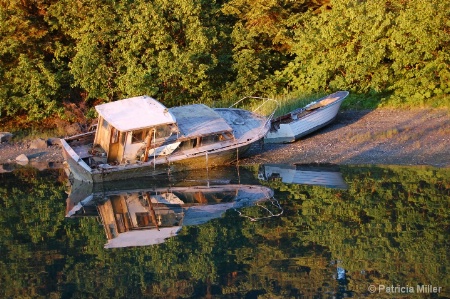 Abandoned boat from different view