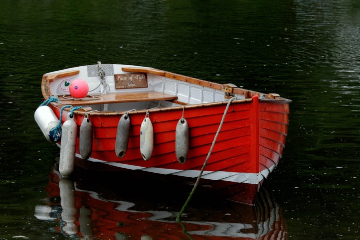 Red Rowing Boat