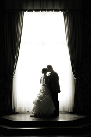 silhouette of love