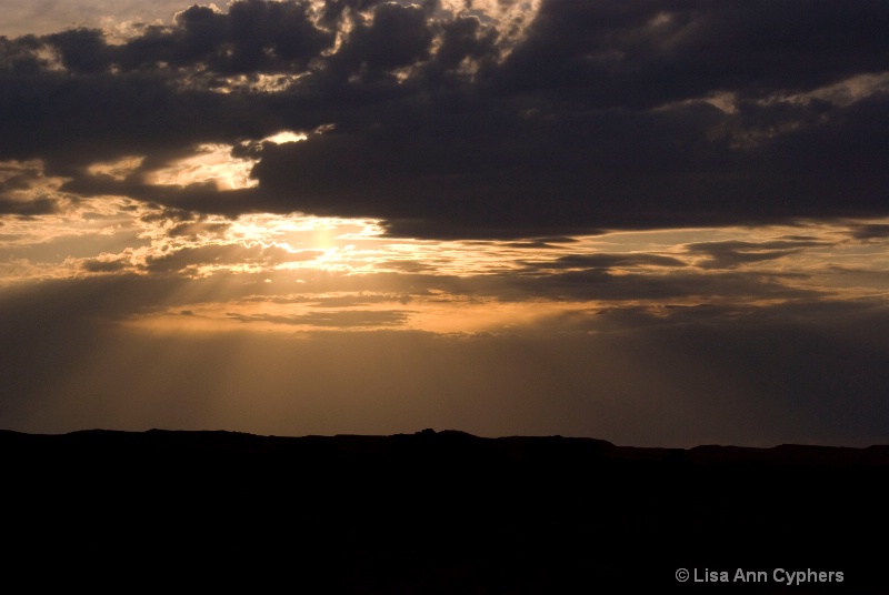 sunset on an Arizona summer storm - ID: 6666544 © Lisa Ann Cyphers