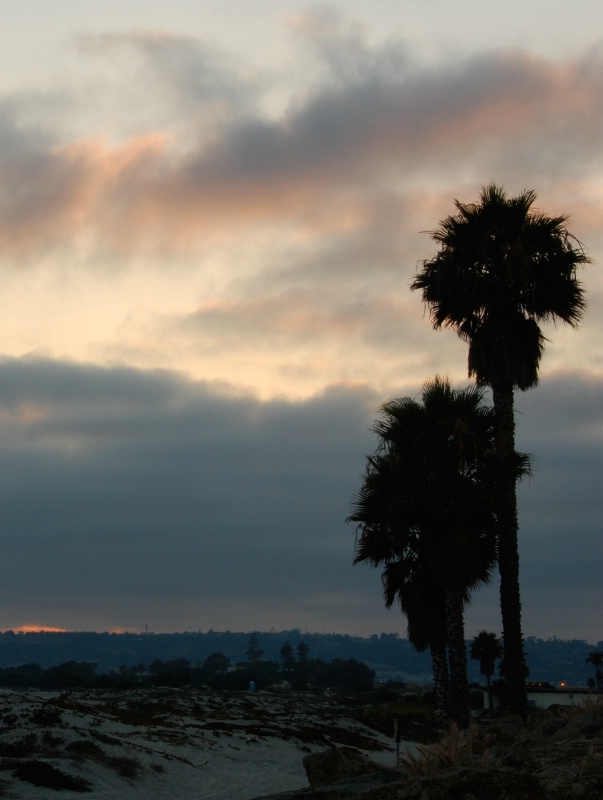 Beach at Dusk with ISO 200 - Cropped