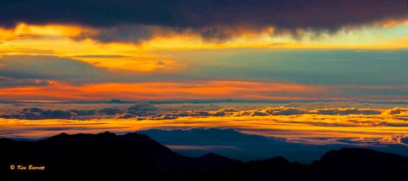 Haleakala Sunrise Above The Clouds