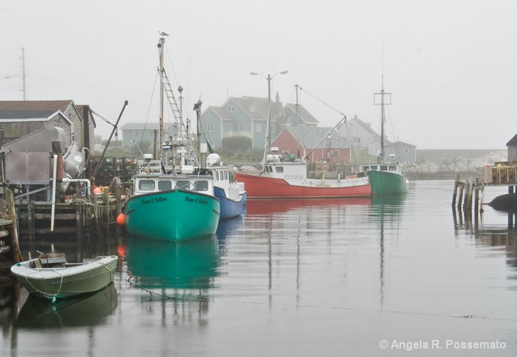 Peggy's Cove, still in the fog 