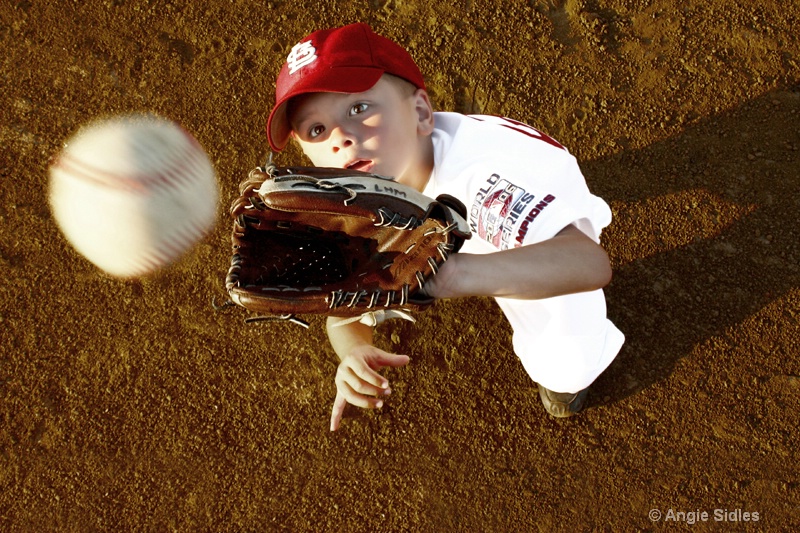 Serious in Center Field 