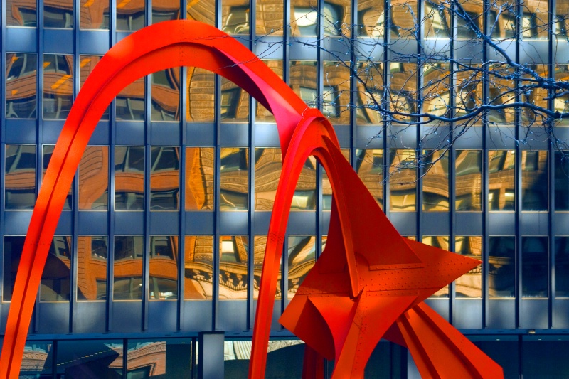 Detail of Calder sculpture in Chicago