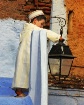 A boy and a lamp