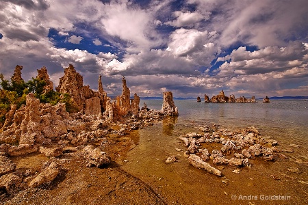 Storm passing over Mono Lake